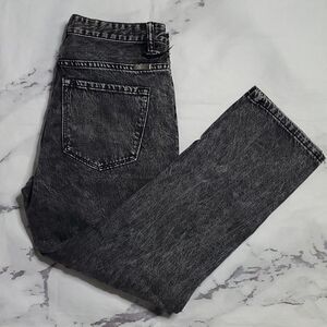 KanCan Black Distressed Straight Jeans